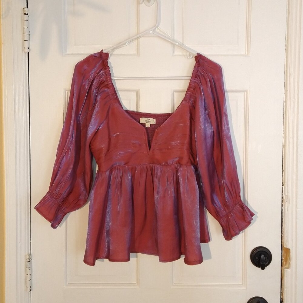 Entro Chromatic Pink Blouse Top